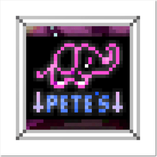 "Pete's" - WHITE BORDER Posters and Art